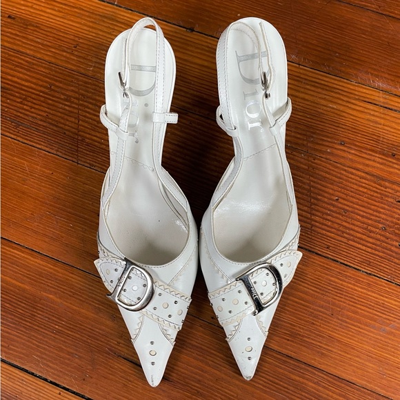 SOLD Vintage Dior Kitten Heels - Picture 1 of 4
